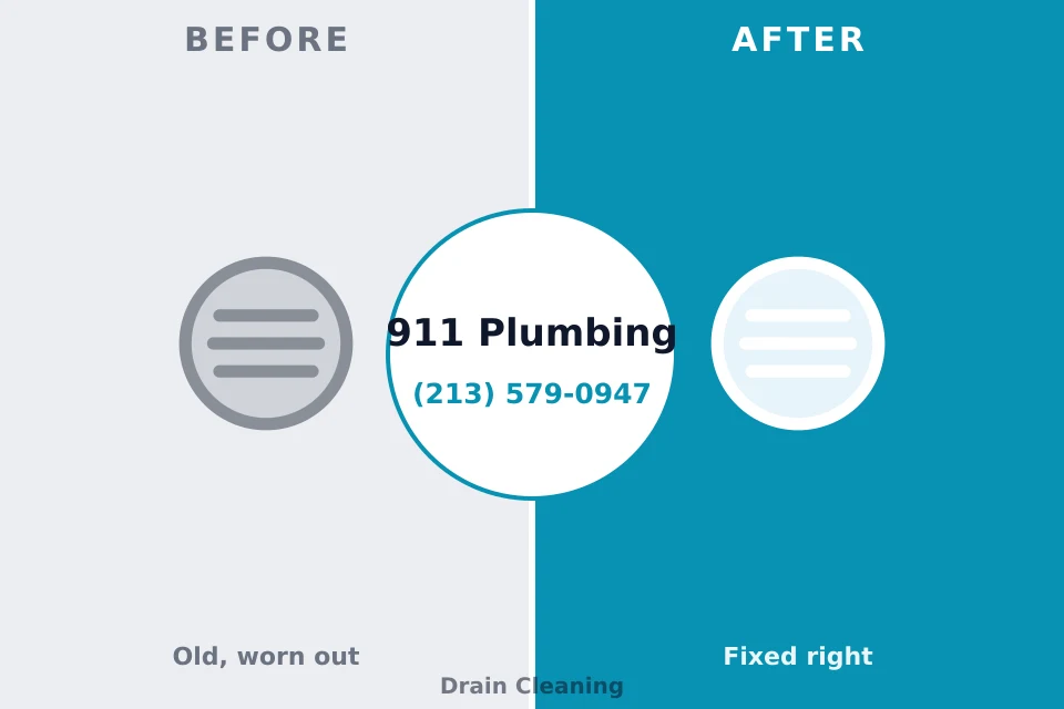 Before and after: plumbing company North Shore, VA